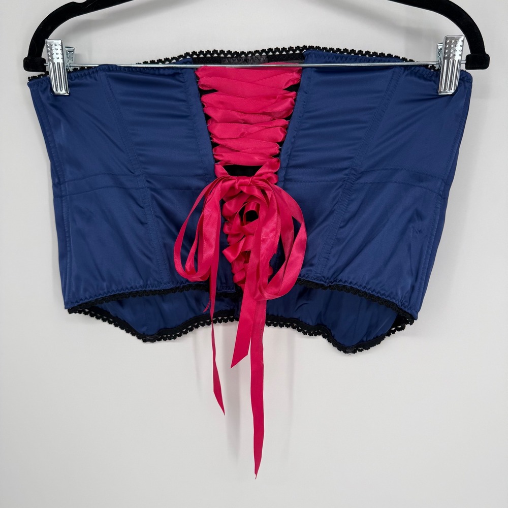 VICTORIA'S SECRET SEXY LITTLE THING CORSET M/L‎ BLUE HOT PINK